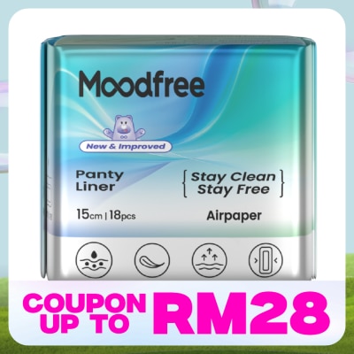 MOODFREE Panty Liner 15cm 18s