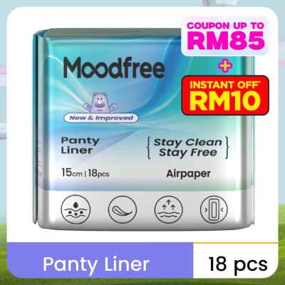 MOODFREE Panty Liner 15cm 18s