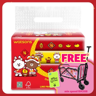 WATSONS Line Friends CNY Travel Tissue 4x50s