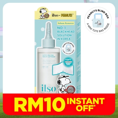 ILSO [PEANUTS] Super Melting Sebum Softener 150ml + Cotton Pad 40pcs Set