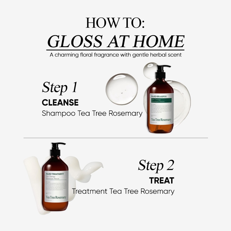 [PEANUTS] Shampoo Tea Tree Rosemary 500ml