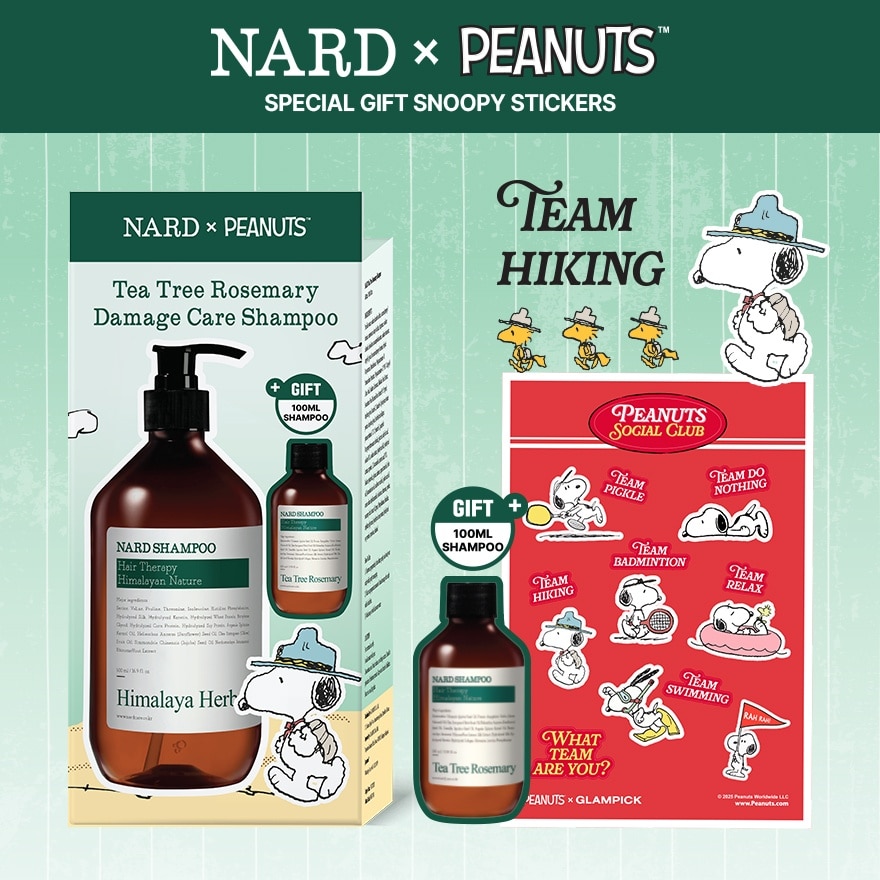 [PEANUTS] Shampoo Tea Tree Rosemary 500ml