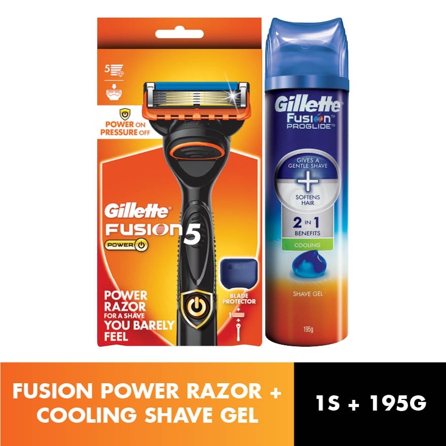 Fusion Power Razor + Gel Shave Cooling Bundle
