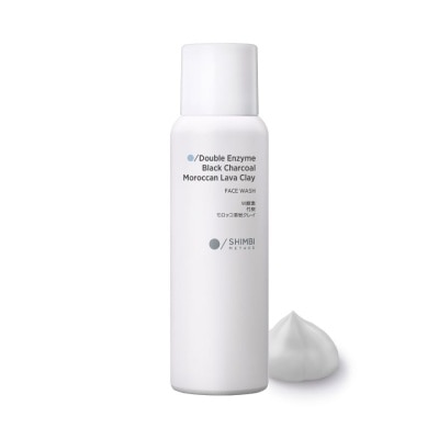 SHIMBI METHOD - Face Wash Double Enzyme, Black Charcoal, Moroccan Lava Clay 120g