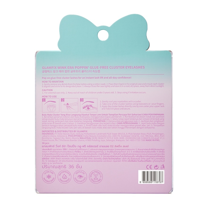 Wink Era Poppin' Glue-Free Cluster Eyelashes 02 Lifting Slay