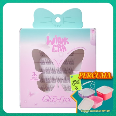 GLAMFIX - Wink Era Poppin' Glue-Free Cluster Eyelashes 01 Soft Girl