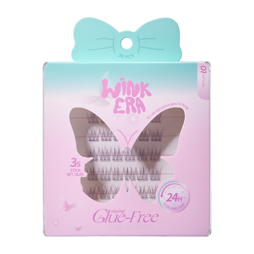 Wink Era Poppin' Glue-Free Cluster Eyelashes 01 Soft Girl