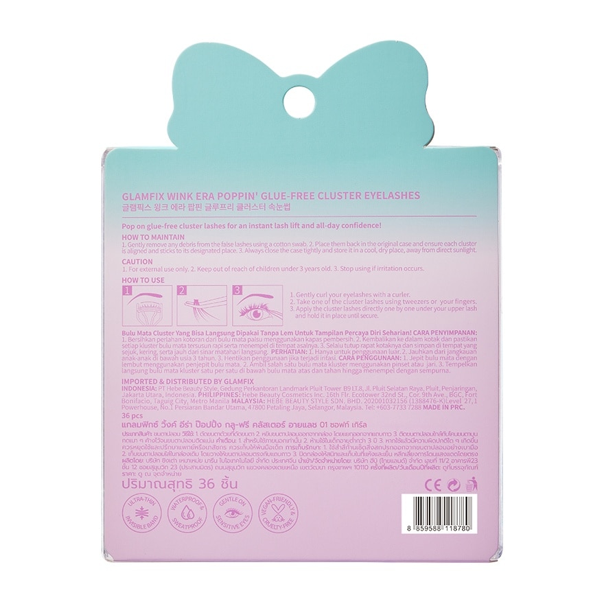 Wink Era Poppin' Glue-Free Cluster Eyelashes 01 Soft Girl