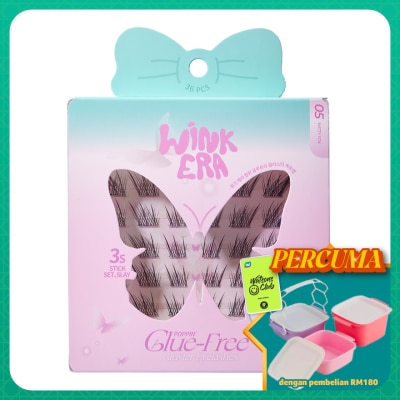 GLAMFIX - Wink Era Poppin' Glue-Free Cluster Eyelashes 05 Witty Fox