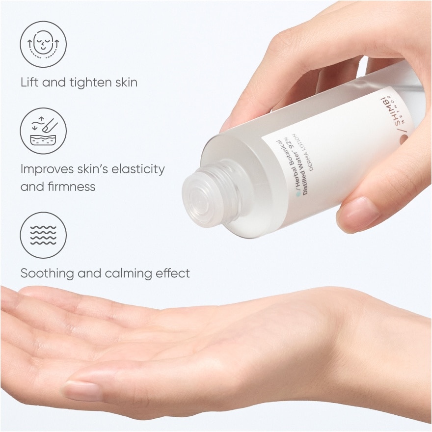 Derma Lotion Herbal Botanical Distilled Water 92% 120ml