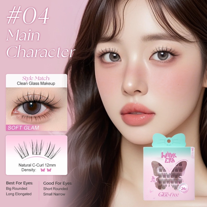 Wink Era Poppin' Glue-Free Cluster Eyelashes 04 Main Character