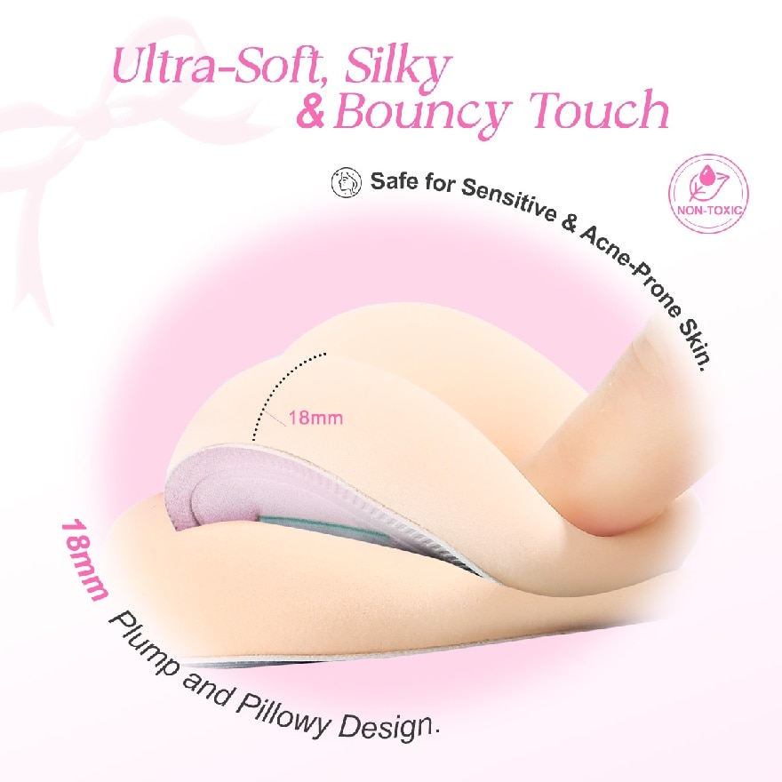 Glam My Look Marshmallow Foundation Puff - Teardrop