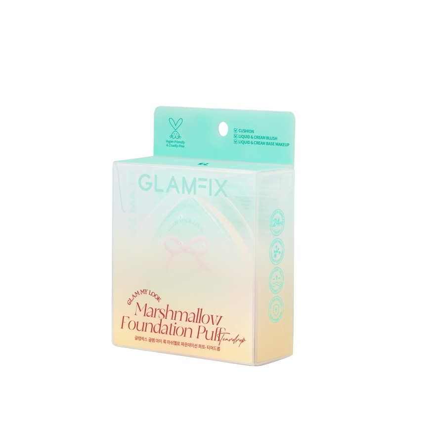 Glam My Look Marshmallow Foundation Puff - Teardrop