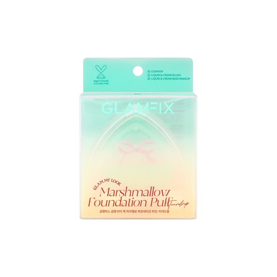 Glam My Look Marshmallow Foundation Puff - Teardrop image