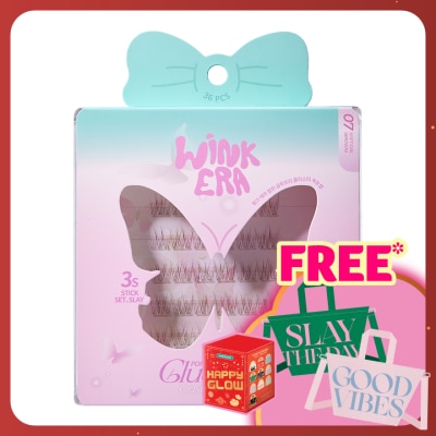GLAMFIX Wink Era Poppin' Glue-Free Cluster Eyelashes 07 Soft Girl Brown