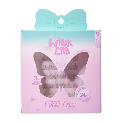 GLAMFIX - Wink Era Poppin' Glue-Free Cluster Eyelashes 07 Soft Girl Brown image