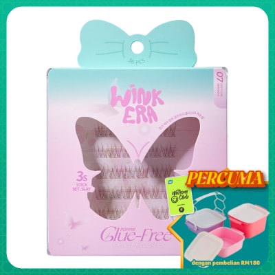 GLAMFIX - Wink Era Poppin' Glue-Free Cluster Eyelashes 07 Soft Girl Brown