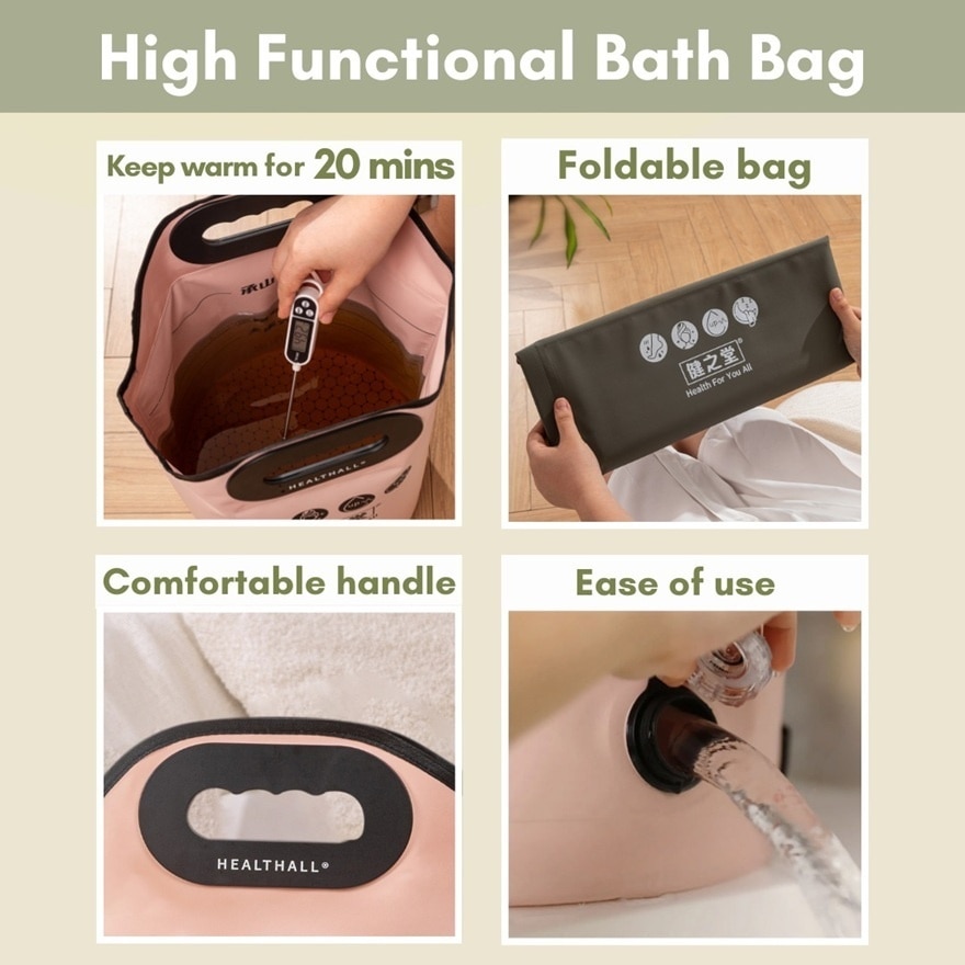 Thermal Foot Spa Bath Bag 1s (Pink)