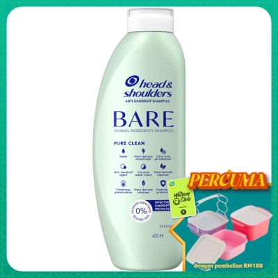 HEAD&SHOULDERS - Bare Pure Clean Shampoo 400ml