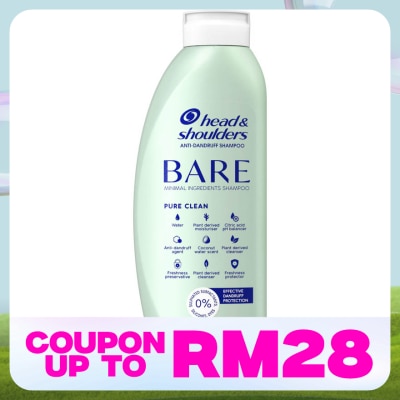 HEAD&SHOULDERS Bare Pure Clean Shampoo 400ml