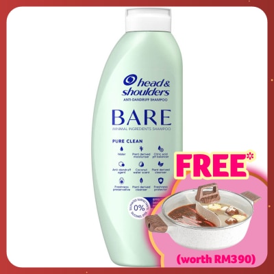 HEAD&SHOULDERS Bare Pure Clean Shampoo 400ml