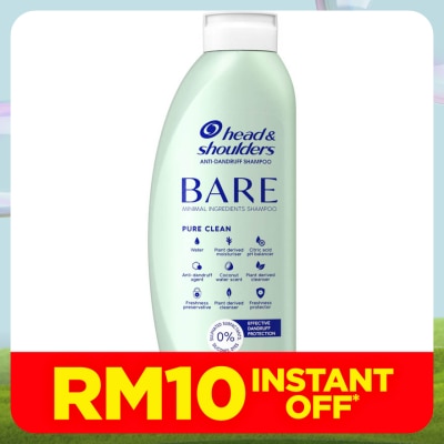 HEAD&SHOULDERS Bare Pure Clean Shampoo 400ml