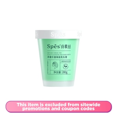 SPES - Sea Salt Cream For Scalp-Cleansing & Hair-Puffy 280g