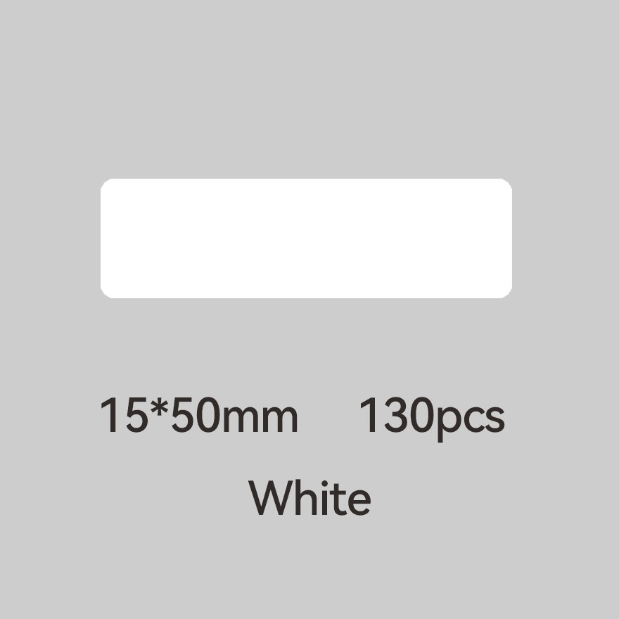 D11/D110/D101/H1S White Sticker 15*50mm