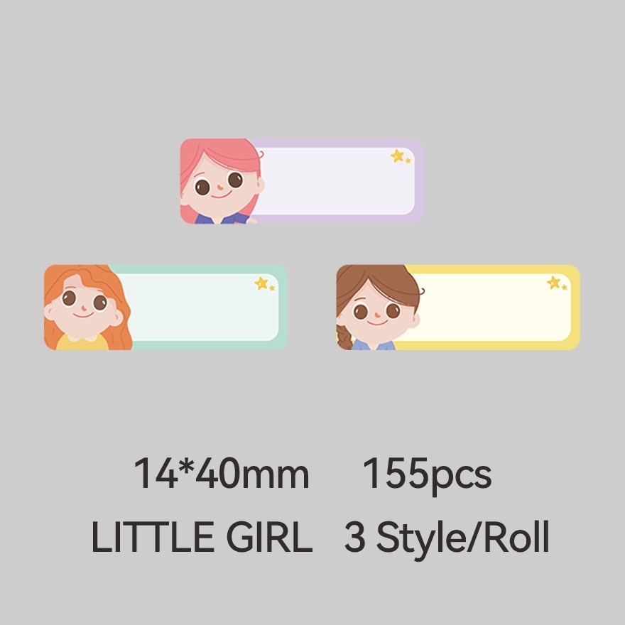 D11/D110/D101/H1S Little Girl Sticker 14*40mm