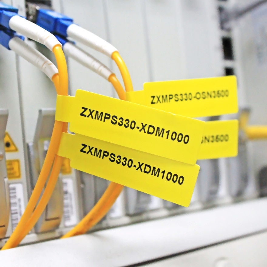 D11/D110/D101/H1S Cabel Label Sticker 12.5mm x 109mm[YELLOW]