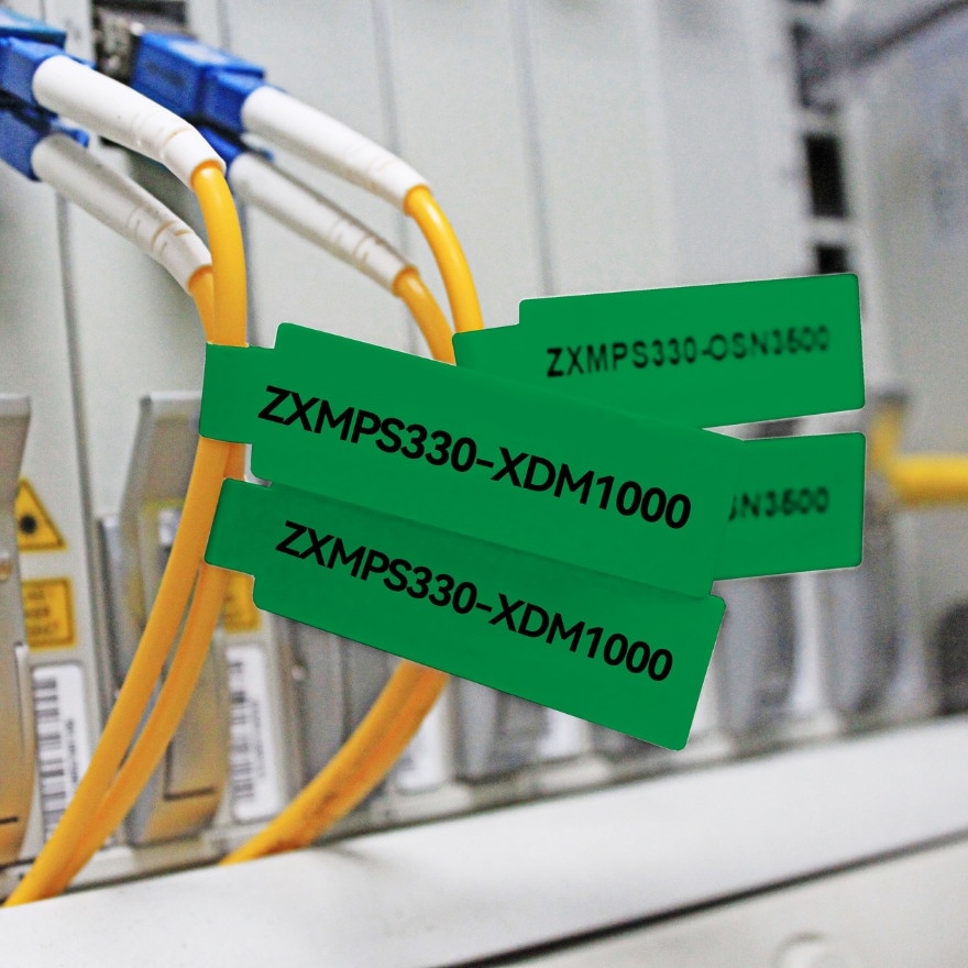 D11/D110/D101/H1S Cabel Label Sticker 12.5mm x 109mm[GREEN]