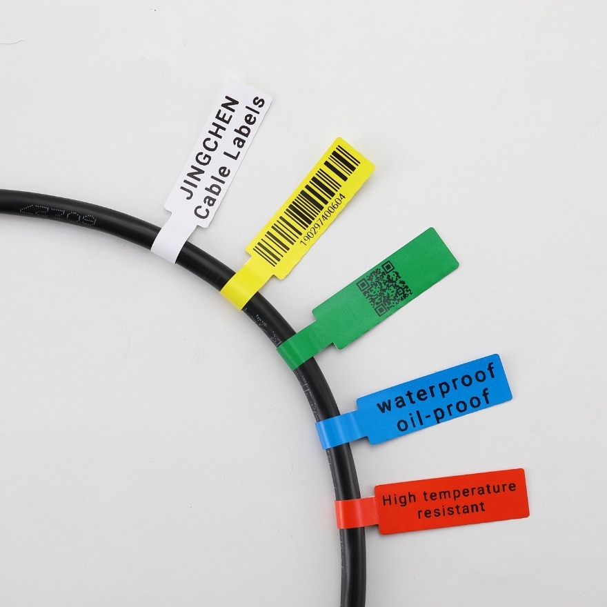 D11/D110/D101/H1S Cabel Label Sticker 12.5mm x 109mm[RED]