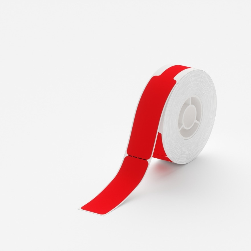 D11/D110/D101/H1S Cabel Label Sticker 12.5mm x 109mm[RED]