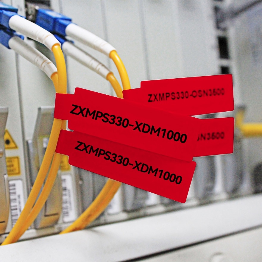 D11/D110/D101/H1S Cabel Label Sticker 12.5mm x 109mm[RED]