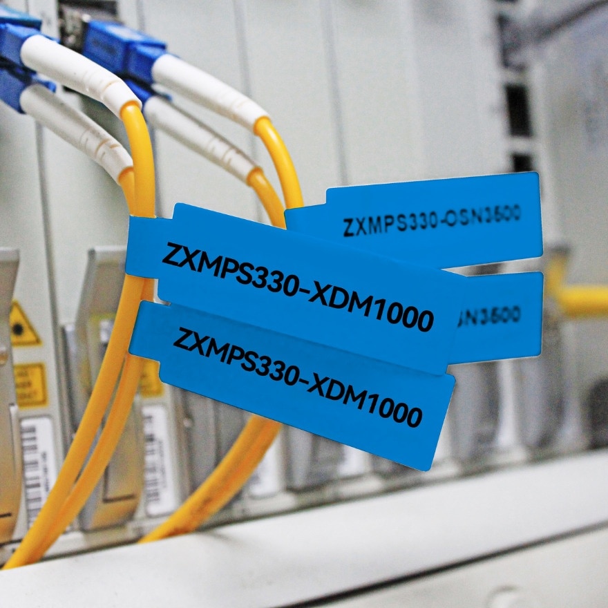 D11/D110/D101/H1S Cabel Label Sticker 12.5mm x 109mm[BLUE]