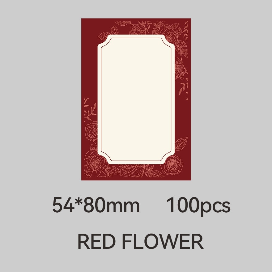 B21pro Red Flower Sticker 54*80mm