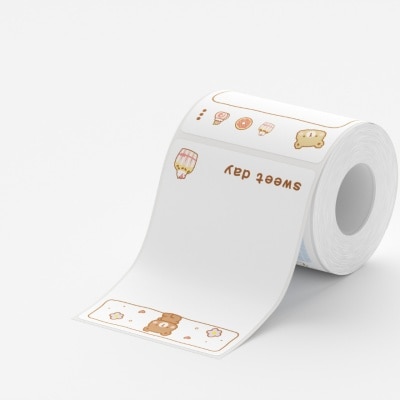 NIIMBOT B21/B1/B3S/B31/K3/M2  Sweet Day Bear Sticker 50*70mm