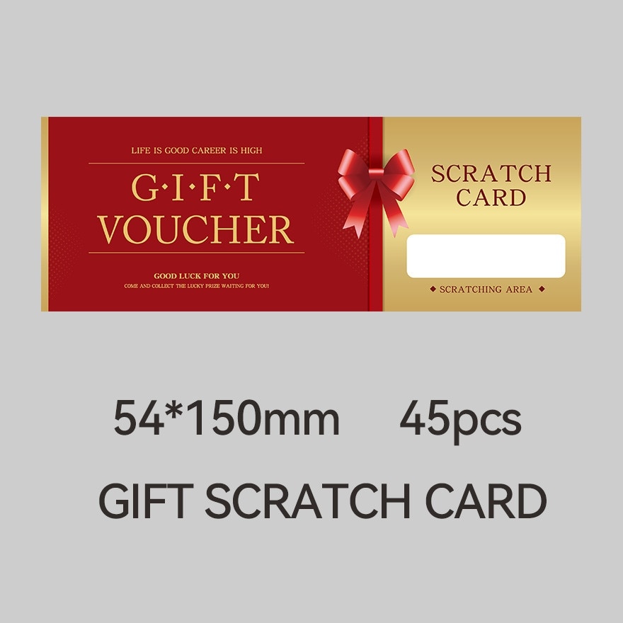 B21/B1/B3S/B31/K3/M2 Gift Scratch Card 54*150mm