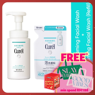 CUREL Foaming Wash 150ML + Refill 130ML Set