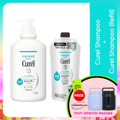 CUREL - Shampoo 420ML + Refill 340ML