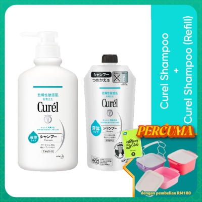 CUREL - Shampoo 420ML + Refill 340ML