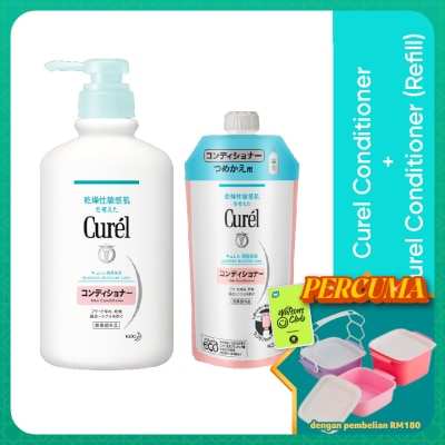 CUREL - Conditioner 420ML + Refill 340ML