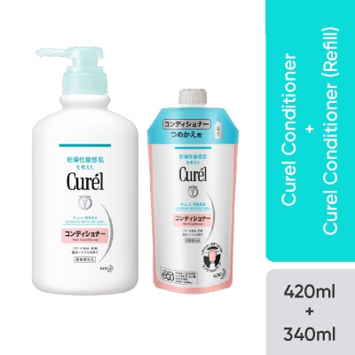 CUREL - Conditioner 420ML + Refill 340ML