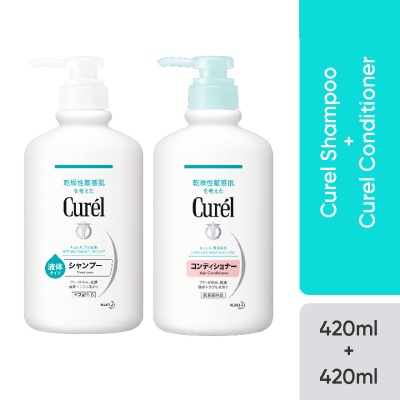 CUREL - Shampoo 420ML + Conditioner 420ML