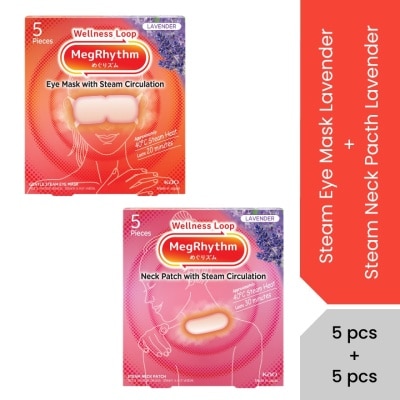 MEG RHYTHM - Steam Eye Mask Lavender 5P + Goodnight Sp Lavender 5P