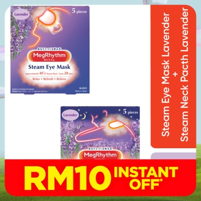 MEG RHYTHM Steam Eye Mask Lavender 5P + Goodnight Sp Lavender 5P
