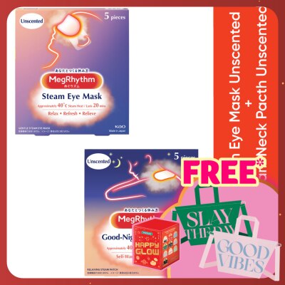MEG RHYTHM Steam Eye Mask Unscented 5P + Goodnight Sp Unscented 5P