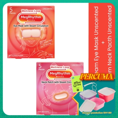 MEG RHYTHM - Steam Eye Mask Unscented 5P + Goodnight Sp Unscented 5P