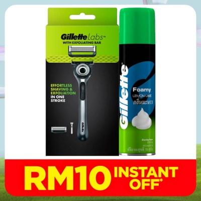 GILLETTE Labs Razor 1s + Foamy Lime 50g