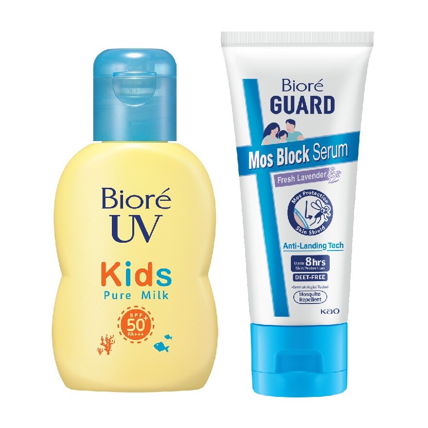 Uv Kids Pure Milk 70ML + Guard Mos Block Serum Fresh Lavendar 100G Set